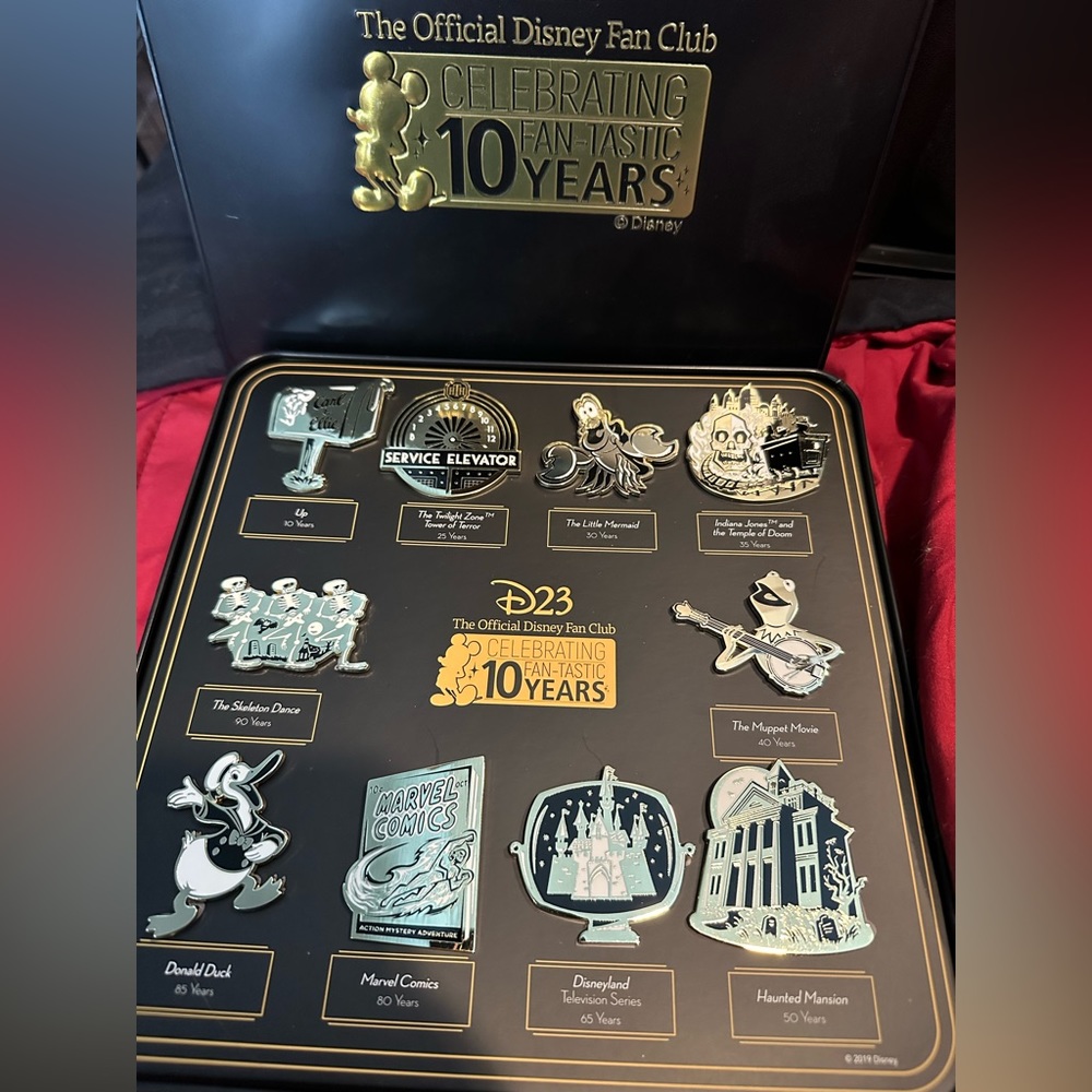 Disney D24 10 years pin set!